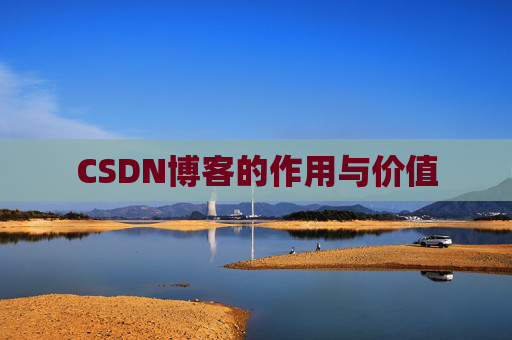 CSDN博客的作用与价值